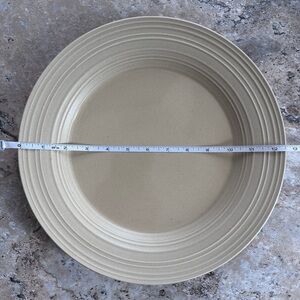 Mikasa Swirl Tan 12.5” round serving platter